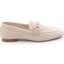 Bambi Bej  Kadın Loafer Ayakkabı K01671057872