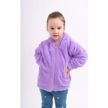 Sweet's Collection Kız Genç Çocuk Welsoft Peluş Cepli Kapüşonlu Ceket
