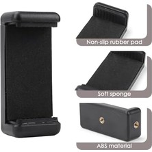 Akıllı Telefon Tutucu, Tripod Montaj Adaptörü, Klipsli Konnektör Başlığı, Selfie Çubuğu Başlığı, Seyahat Mini Tripod