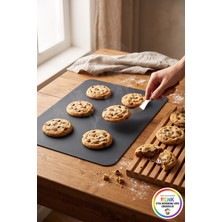 Vivenda Silikon Pişirme Matı Fırın Tepsisi Kaymaz Kurabiye Pişirme Kağıdı Alternatifi 40X30 cm