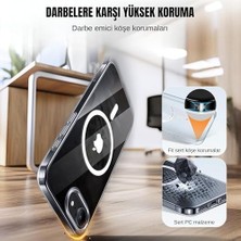 Ehr. iPhone 16E/17E Uyumlu Kamera Korumalı Magsafe Wireless Şarj Özellik Sert Sararmaz Mika Şeffaf Kristal Arka Kapak Kılıf