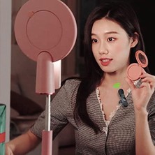 Type-C 2 Adet Mikrofonlu Tek Alıcılı Kablosuz Cep Telefonu Için USB C Girişli Gürültü Önleyicili Profesyonel Dış Mekan Vlog Canlı Yayın Youtuber Yaka Mikrofonu Siyah