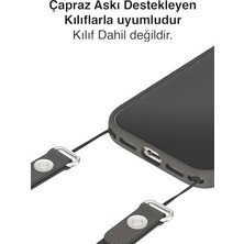 - iPhone 17 Pro Max ile Uyumlu Tüm Serilerle Çapraz Ayarlanabilir Yüksek Kaliteli Şık Crossbody Strap Telefon Askısı - Sienna