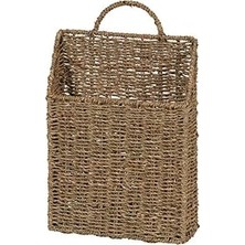 Household Essentials ML-5613 Deniz Yosunundan Duvar Sepeti Seti, Kahverengi, 2 Parça