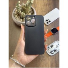 Süper Ince Mat Ultra Thin Silikon Kılıf Siyah iPhone 13 Pro ile Uyumlu