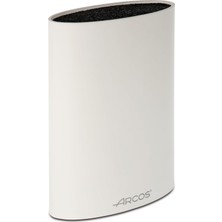 Arcos Oval Bıçak Koruyucu 20 Cm'e Kadar. Termoplastik Kauçuktan Üretilmiş Modern Tasarım Bıçak Bloğu. 220X160X65 Mm. Beyaz Renk