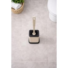 Silikon Tuvalet Fırçası Pratik Silikon Wc Klozet Fırçası Bej S-220
