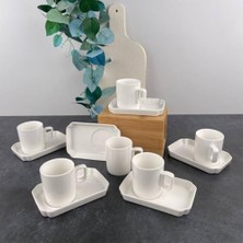 Luce Altı Kişilik Kahve Fincan Takımı 80 ml