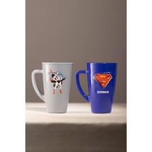 Superman 2'li Kupa Seti Mavi-Gri 400 cc