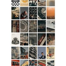 Guguk Formula 1 45 Adet Poster Seti, Özel Tasarım Kutulu, Özel Tasarım Kutulu, Oda Dekoru