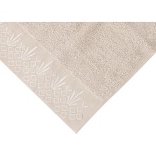 Sty Barra Gri Nakışlı Havlu 50X90