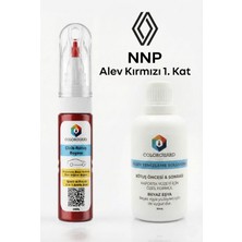 Colorguard Renault Nnp Alev Kırmızı 1. Kat Iğneli & Fırçalı Şişe Rötuş Boyası ve Yüzey Temizleme Solüsyonu Seti