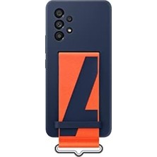Galaxy A53 Kordonlu Silikon Kılıf - Lacivert