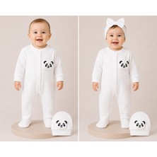 Panda Mobilli Şapkalı Tulum