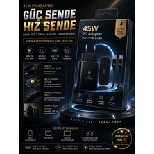 S22-S23-S24-S25-S26 Uyumlu 45W Usb-C Şarj Seti Aleti Cihazı Adaptörü 5A Kablo Sps-18