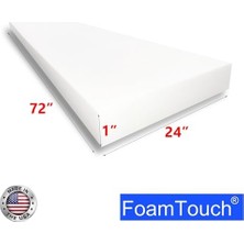 Foamtouch 1" x 24" x 72" Yastık ve Döşeme Köpüğü, Beyaz