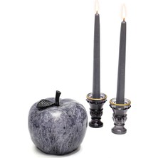 Dekoratif Black Apple Heykel (16 Cm)