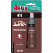 Empressco Yapıstırıcı Akfıx 610 Montaj Yapıstırıcı 50ML Tup Hızlı Yapıştırıcı