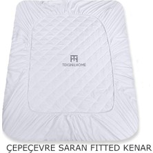 Teksnil HOME%100 Mikrofiber Kapitone Yatak Koruyucu Alez Full Kenar Çarşaf Fitted Tek Çift Battal Bebek 60 x 120