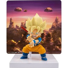 Bandai Bandaı Banpresto Dragon Ball Daıma Super Saiyan Goku (Mini) Figure With Panel Figür Anime 15 cm