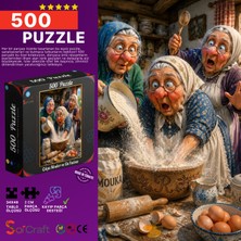 Soi Craft 500 Parça Puzzle Çılgın Nineler ve Un Faciası #901