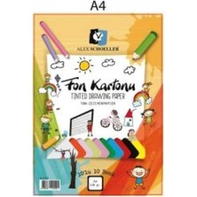 Alex Schoeller Alex Kolej Fon Kartonu A4 10' Lu Karışık Poşet