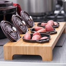 Hype Store Ahşap 3'lü Mini Tencere Standı