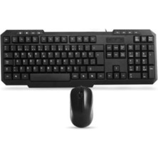 Hype Store KM-1435 Siyah USB Oyuncu Q Multimedia Klavye + Mouse Set