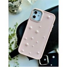 Hype Store Iphone 11 Uyumlu 3D Oyuncaklı Pearl Tasarımlı Yumuşak Silikon Kılıf - Pembepearl
