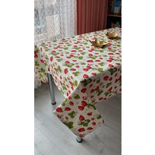 Hype Store Dertsiz Masa Örtüsü Duck Keten 150 x 180 cm (Çilek)