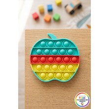 Vivenda Elma Pop It Çocuk Fidget Kabartmalı Silikon Duyusal Gelişim Stres Oyuncağı 12X11,5 cm