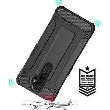 Hype Store Oppo A9 2020 ile Uyumlu Çift Katman Koruyucu Crash Military Tank Kılıf - Gold