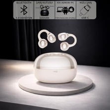 Hype Store Mioji Air Buds 2 Kablosuz 5.4 Ios Android Windows Pc ve Tüm Telefonlar ile Uyumlu Bluetooth Kulaklık - Beyaz