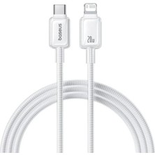 Hype Store Crystal Hızlı Şarj C+Lightning 20W 1m Data Kablo - Beyaz