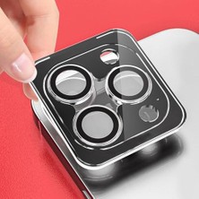 Hype Store iPhone 15 Pro Max ile Uyumlu Kolay Takma Aparatı Bulunan Görüş Açısını Bozmayan Yüksek Çözünürlüklü Dizayn Z-Cl-12 Premium Advice Safir Kamera Lens Koruma Siyah