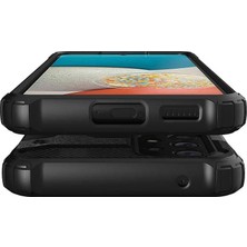 Hype Store Galaxy A53 5g ile Uyumlu Çift Katman Koruyucu Crash Military Tank Kılıf - Siyah
