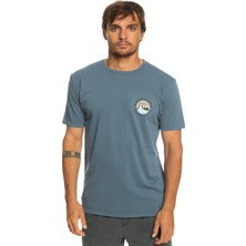 Quiksilver Qsbubblestamp Erkek Mavi Tişört