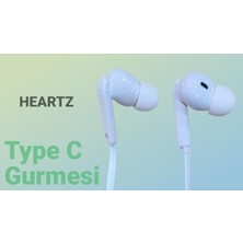 Hype Store Kalın Silikon Kablolu Type C Kulaklık Tüm Typec Çıkışlı Cihazlara Uyumlu Tak Çalıştır Tak Kullan Bluetooth Gerekmez Mükemel Ses Bass Tiz Mikrofon Aaa Kalite !!! TC21 Beyaz