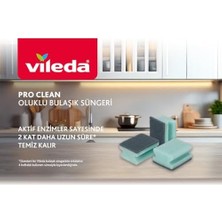 Hype Store Pro Clean Aktif Enzimli Oluklu Sünger, 3’lü Paket