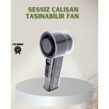 Shoppingfestr 100 Kademeli Ayarlanabilir Mini Fan | Dijital Ekranlı Serinletici Tk