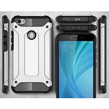 Hype Store Xiaomi Redmi Note 5A ile Uyumlu Çift Katman Koruyucu Crash Military Tank Kılıf - Mavi
