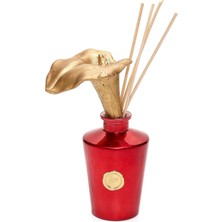 Hype Store Yılbaşı 130 ml Kırmızı Golden Glow Gala Çiçek Taş Çubuklu Black Vanilya Oda Kokusu