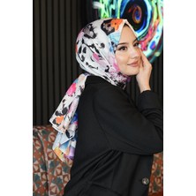 Hype Store Çiçek Desen Renkli Soft Pamuk Şal Çok Renkli 53