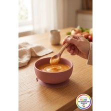 Vivenda Bebek Vakumlu Mama Kasesi Devrilmez Vantuzlu Taban Silikon Ek Gıda Kabı 12X5,5 cm