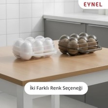 Hype Store Saplı 6'lı Yumurta Taşıma Kutusu, Plastik Buzdolabı Için Yumurtalık Pikniklik Pratik Yumurta Taşıma Kabı (Şeffaf, 1 Adet)