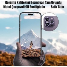 Hype Store Iphone 17 Pro / 17 Pro Max Ile Uyumlu Kolay Kurulum Aparatlı Gerçek Safir Çizilmeye ve Darbelere Dayanıklı Şık Kamera Lens Koruyucu Cam Mavi Cs-1