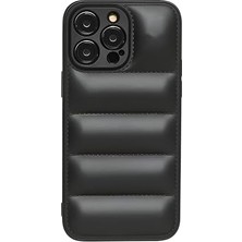 Hype Store Airbag Puffer Silikonlu Siyah Telefon Kılıfı iPhone 12 Pro Max ile Uyumlu