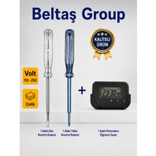 Beltaş Group Kronometre Pomodoro Öğrenci Saati Yıldız Düz Kontrol Kalemi