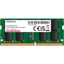 Adata 8gb Ddr4 3200MHZ 260PIN 1.2V Notebook Ram (Kdo)