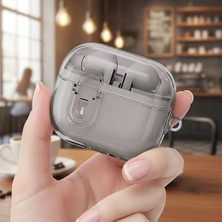 Hype Store Galaxy Buds 3 Pro Kılıf Güvenli Kilitli Koruma Kılıfı Füme